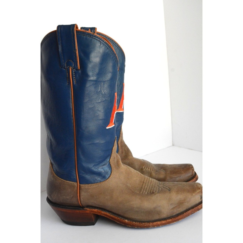 Nocona Florida University Gators Cowboy Boots  Mens Size 8 Blue Orange USA - Picture 4 of 16